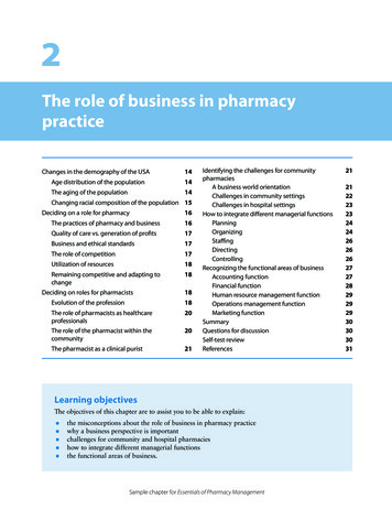 Essentials Of Pharmacy Management, 2nd Ed.