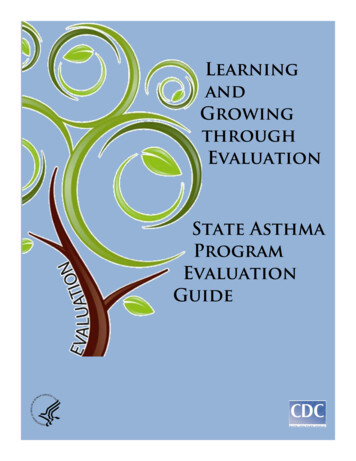 Learning And Growing Through Evaluation State Asthma .
