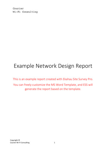 Example Network Design Report - Ekahau