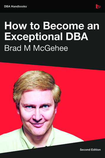 How To Become An Exceptional DBA - WordPress 