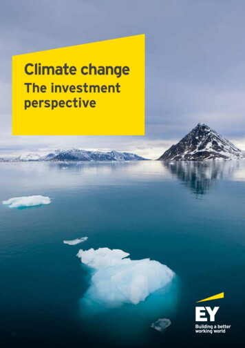 Climate Change: The Investment Perspective