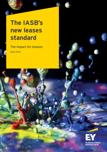The IASB’s New Leases Standard - EY