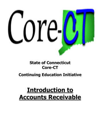 Introduction To Accounts Receivable - Core-CT