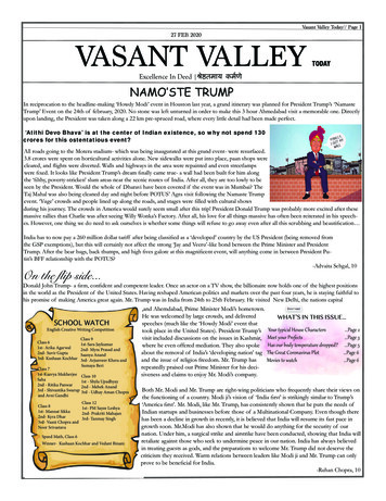 Vasant Valley Today// Page 1 VASANT VALLEY