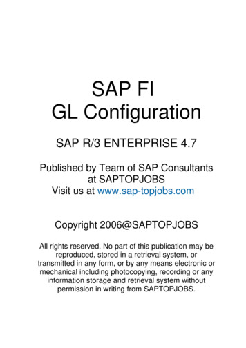 SAP FI GL Configuration Steps - WordPress 