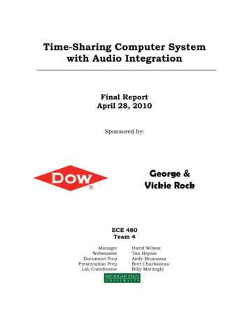 Time-Sharing Computer System With Audio Integration