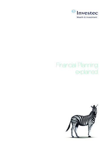 Financial Planning Explained - Investec