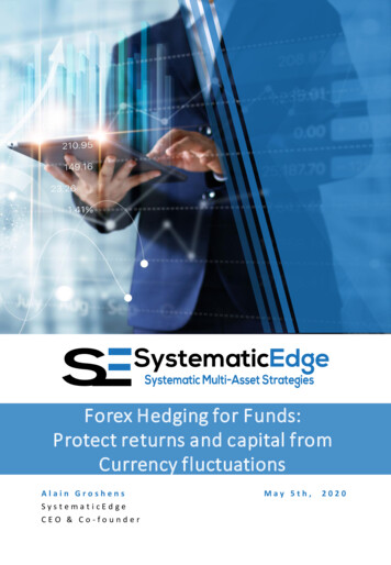 Forex Hedging For Funds: Protect Returns And Capital From .