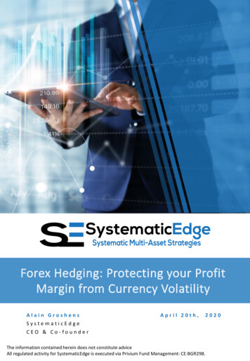 Forex Hedging: Protecting Your Profit Margin From Currency .