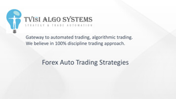 Gateway To Automated Trading, Algorithmic Trading. We .