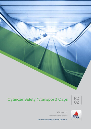Cylinder Safety (Transport) Caps - FPA A