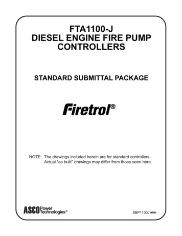 FTA1100-J DIESEL ENGINE FIRE PUMP CONTROLLERS