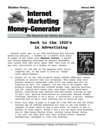 February 2008 Internet Marketing Money-Generator - Matt Furey