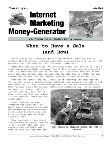 July 2008 Internet Marketing Money-Generator - Matt Furey