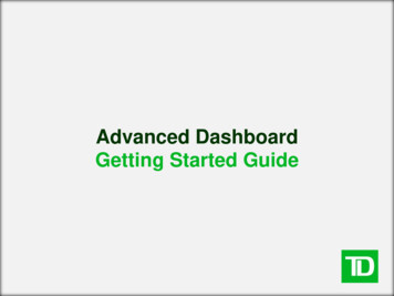 Advanced Dashboard Getting Started Guide