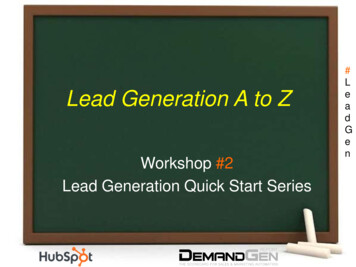 L Lead Generation A To Z - Cdn1.hubspot 