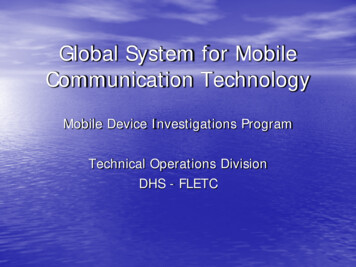 Global System For Mobile Communication Technology