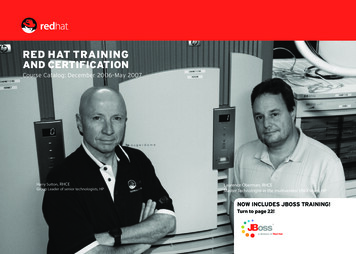 Red Hat TRaining And CeRtifiCation