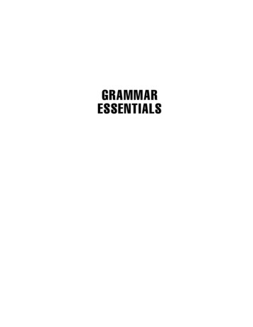 Grammar Essentials 3rd Edition - MISD