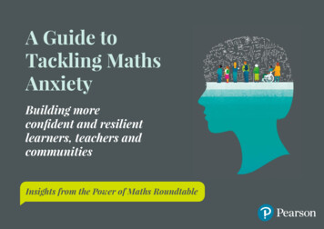 A Guide To Tackling Maths Anxiety - Pearson