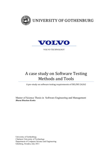 A Case Study On Software Testing Methods And Tools