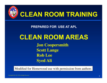 CLEAN ROOM TRAINING - Pages.jh.edu