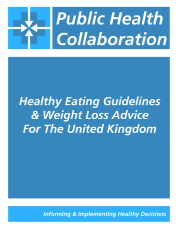 Healthy Eating Guidelines & Weight Loss Advice For The .