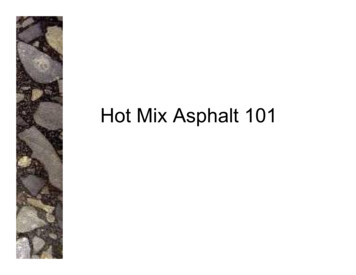 Hot Mix Asphalts 101 - State