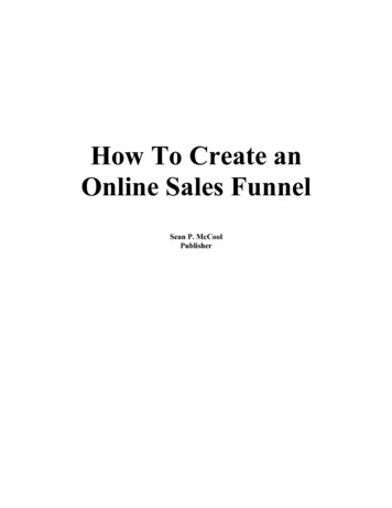 How To Create An Online Sales Funnel - Sean McCool