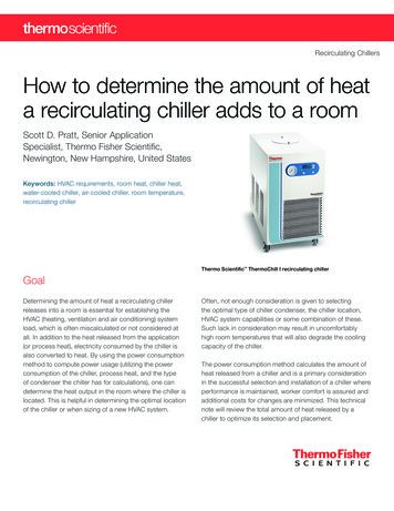 Recirculating Chillers How To Determine The Amount Of Heat .