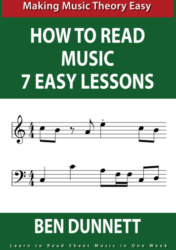 Learn To Read Sheet Music - Music Theory - Music Theory .