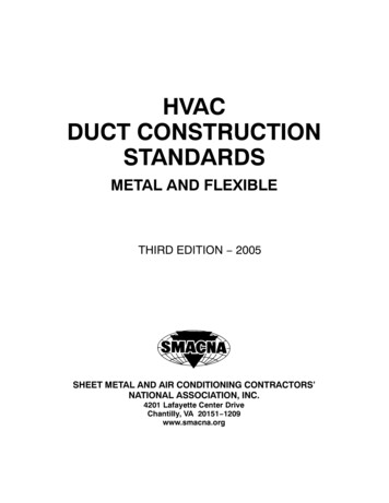HVAC DUCT CONSTRUCTION STANDARDS - PINP
