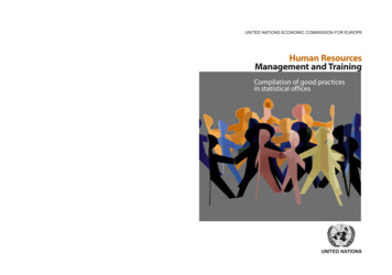 Human Resources Management And Training - UNECE