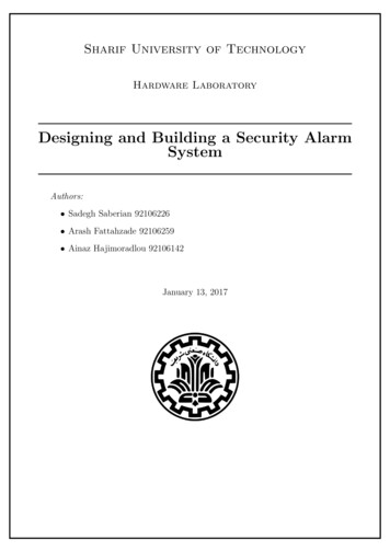 Designing And Building A Security Alarm System