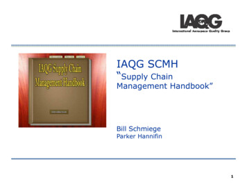IAQG SCMH ““Supply Chain Management Handbook”