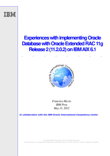 IBM Power Oracle Extended RAC 11gR2 MAY312012