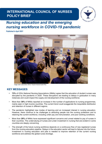 Nursing Education And The Emerging Nursing Workforce In .