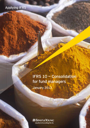 IFRS 10 — Consolidation For Fund Managers