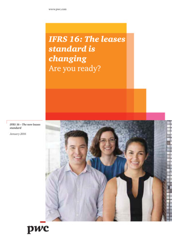 IFRS 16: The Leases Standard Is Changing - PwC