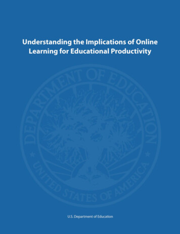 Understanding The Implications Of Online Learning - Ed