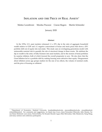 Inflation And The Price Of Real Assets - Stanford University