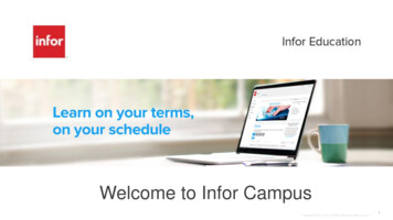 Welcome To Infor Campus