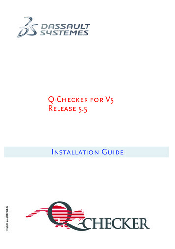 Q-Checker For V5 Release 5.5 Installation Guide