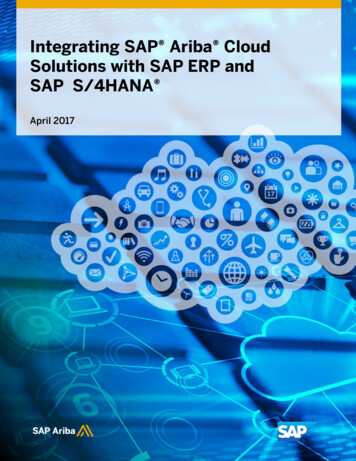 Integrating SAP Ariba Cloud Solutions With SAP ERP And .