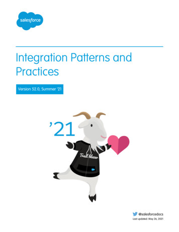 Integration Patterns And Practices - Salesforce