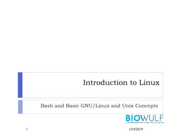 Introduction To Linux - NIH HPC Systems
