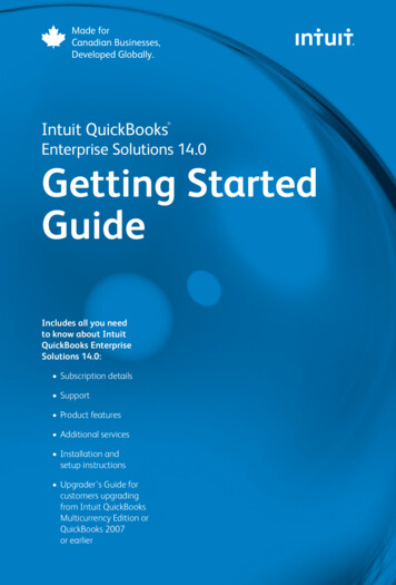 Intuit QuickBooks Enterprise Solutions 14.0 Getting .