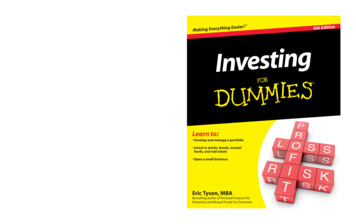 Investing For Dummies - Kolegji Fama