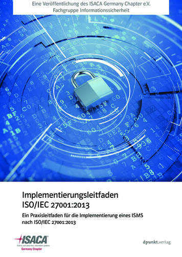 Implementierungsleitfaden ISO/IEC 27001:2013