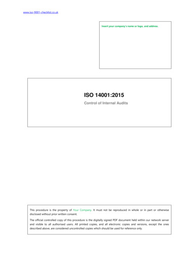 ISO 14001:2015 - ISO 9001, 14001, 45001 Templates